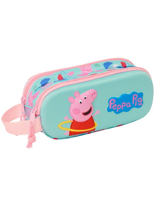 Trousse à crayons rembourrée 3D néoprène Peppa Pig - Kiabi