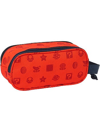 Trousse à crayons rembourrée motif 3D Super Mario