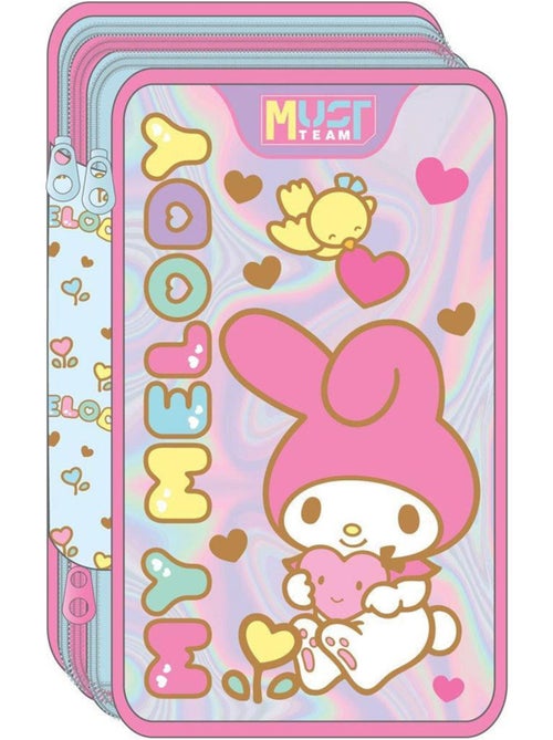 Trousse à crayons zippée 'Hello Kitty' MUST TEAM 3 compartiments – Set papeterie - Kiabi Trousse à crayons zippée 'Hello Kitty' MUST TEAM 3 compartiments – Set papeterie - Kiabi