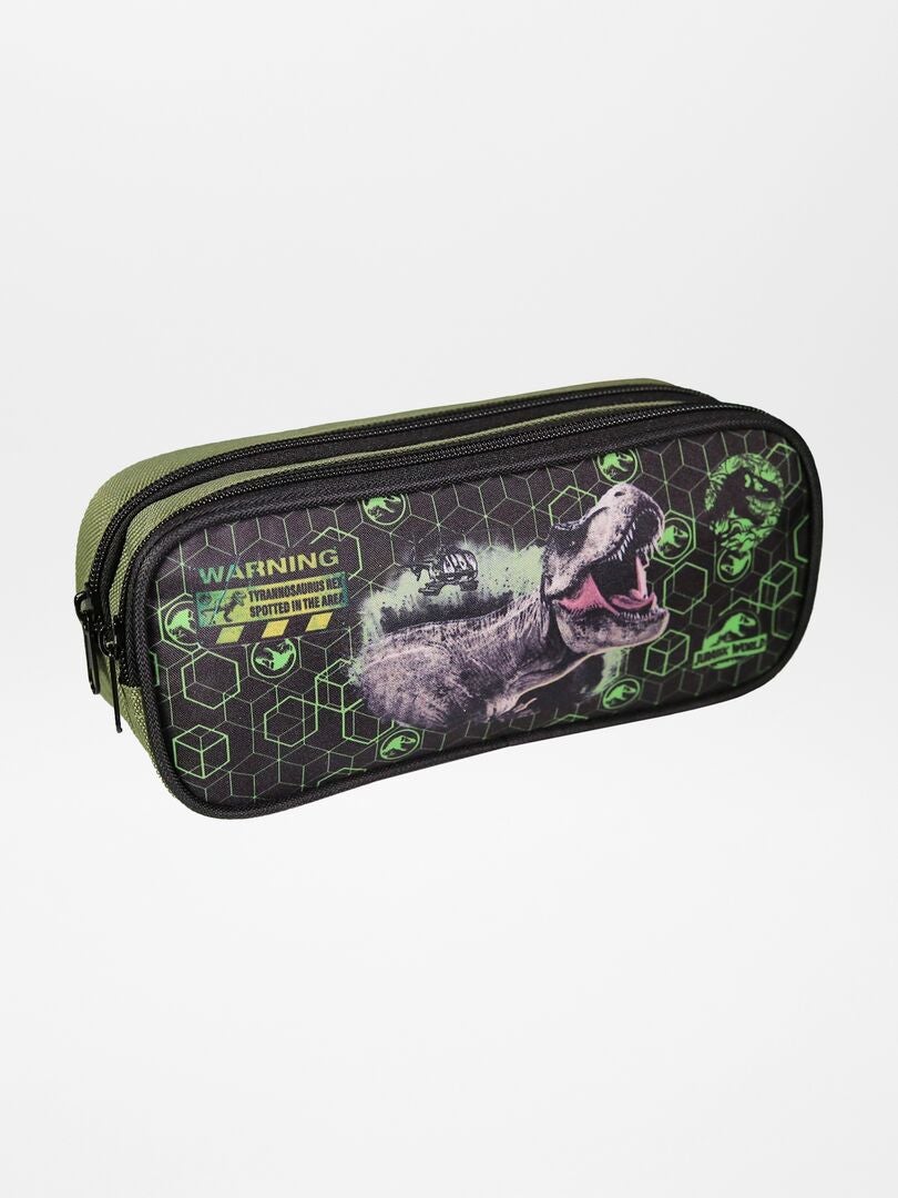 Trousse à double compartiment 'Jurassic' Vert - Kiabi