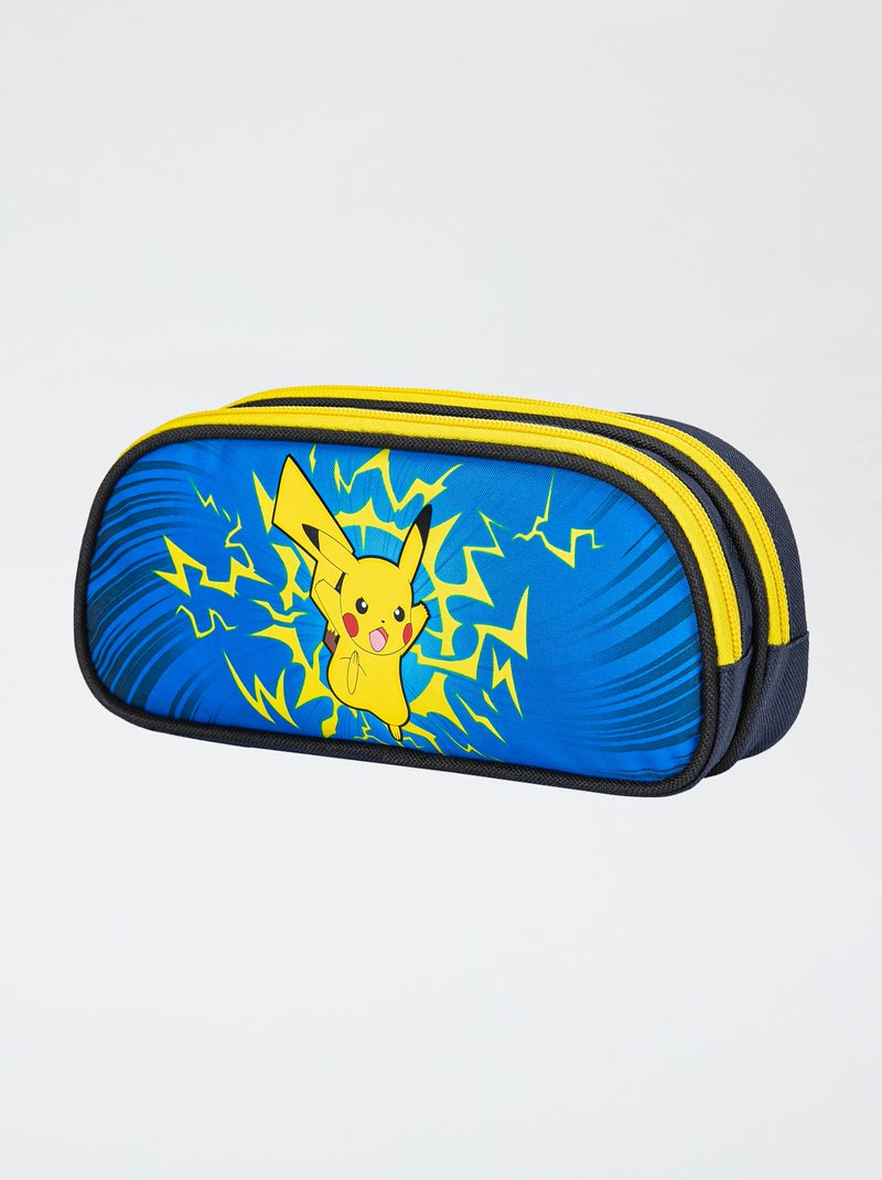 Trousse à double compartiment 'Pokemon' bleu - Kiabi