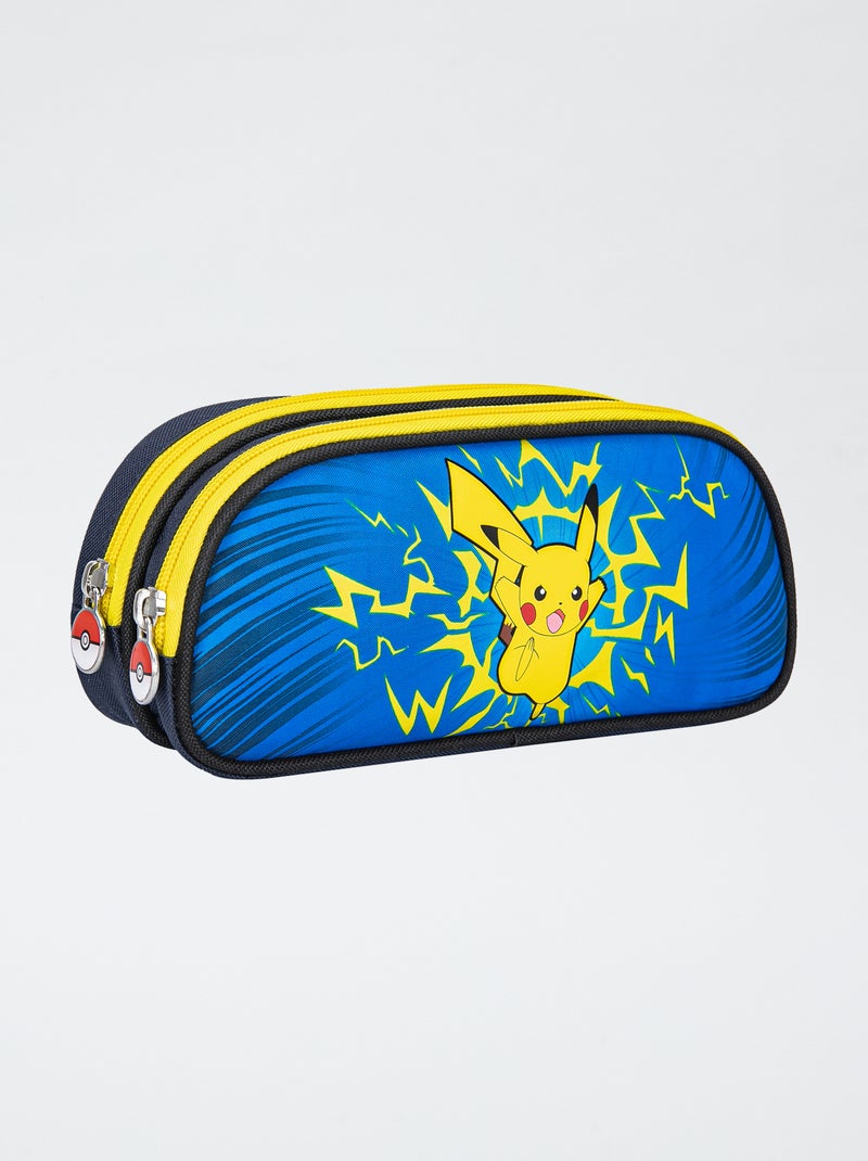 Trousse à double compartiment 'Pokemon' bleu - Kiabi