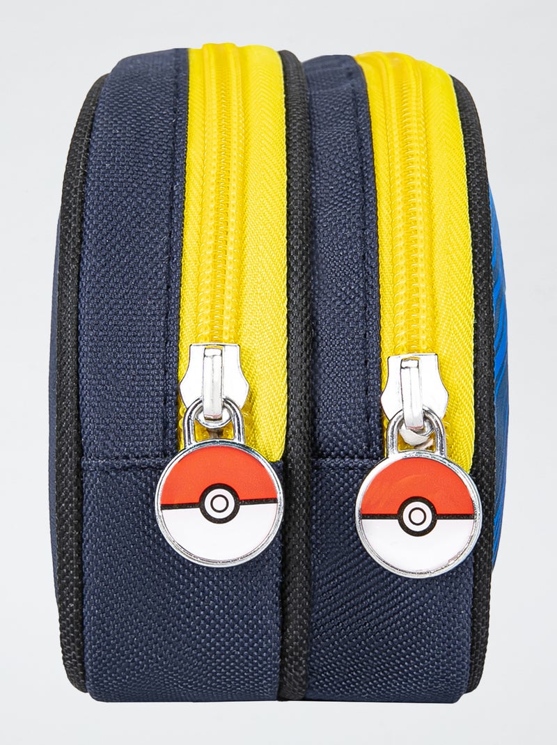 Trousse à double compartiment 'Pokemon' bleu - Kiabi