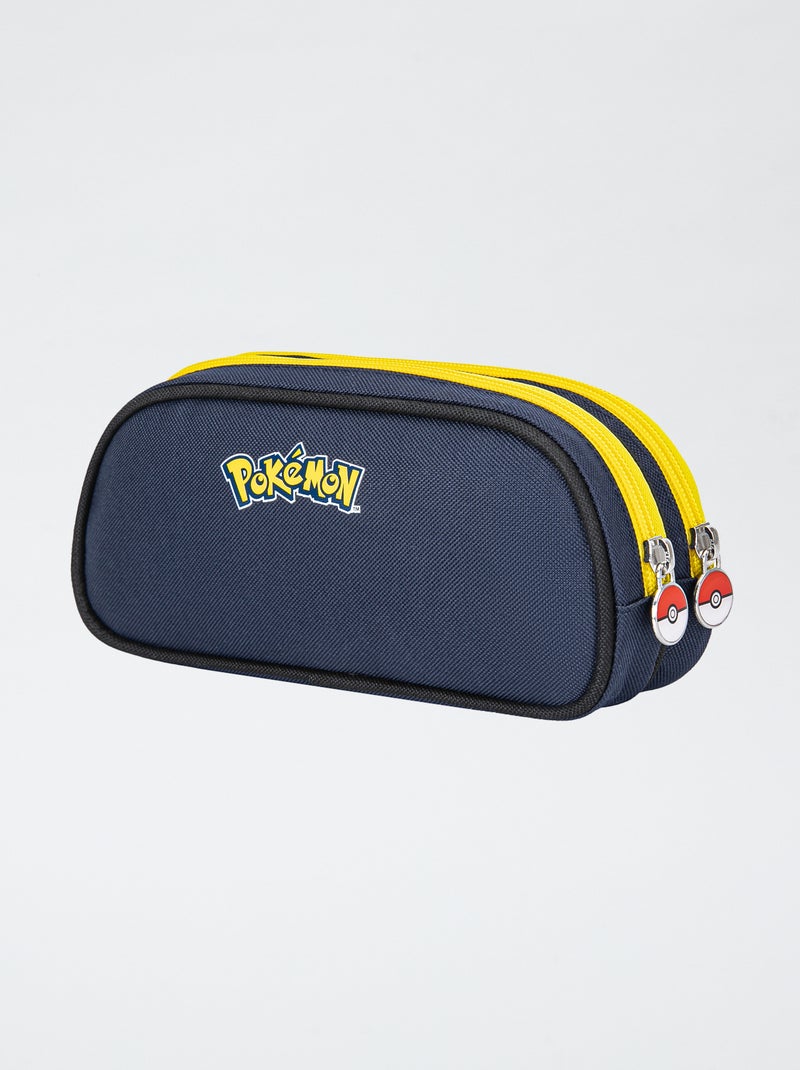 Trousse à double compartiment 'Pokemon' bleu - Kiabi