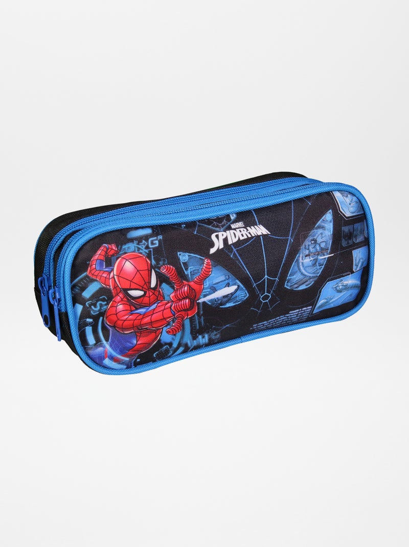 Trousse à double compartiment 'Spiderman' noir - Kiabi
