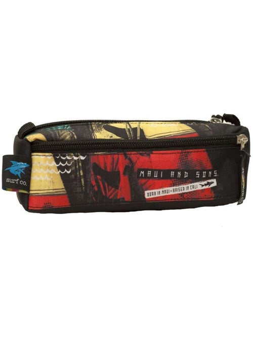 Trousse à fermeture éclair 2 compartiments 23 cm Maui & Sons surf - Kiabi