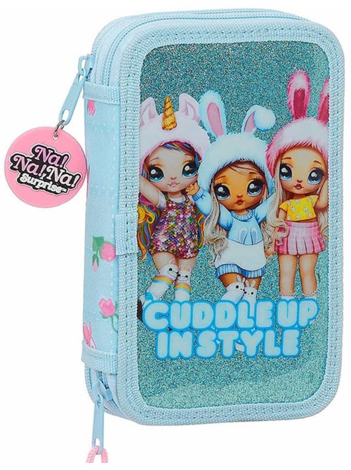 Trousse à fermeture zippée 2 compartiments 19 cm 'Na! Na! Na!' - Kiabi Trousse à fermeture zippée 2 compartiments 19 cm 'Na! Na! Na!' - Kiabi
