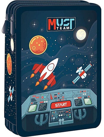 Trousse à fermeture zippée 2 compartiments espace 21 cm – CMP