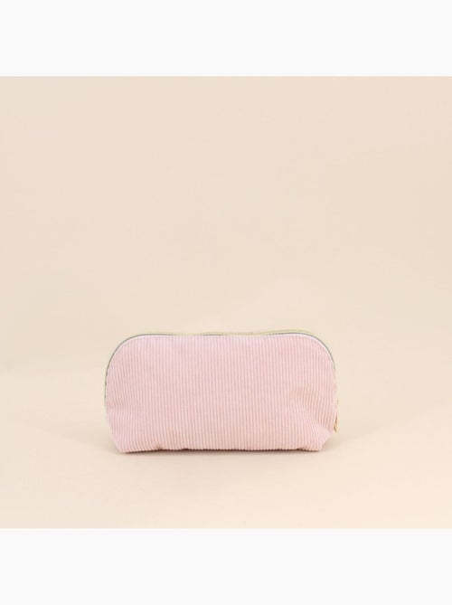 Trousse à maquillage en velours côtelé rose - Kiabi Trousse à maquillage en velours côtelé rose - Kiabi