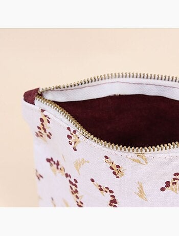 Trousse à maquillage motifs fleuris 21x17cm
