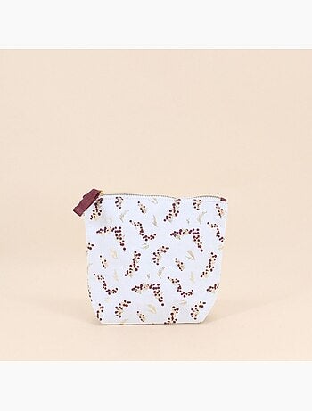 Trousse à maquillage motifs fleuris 21x17cm