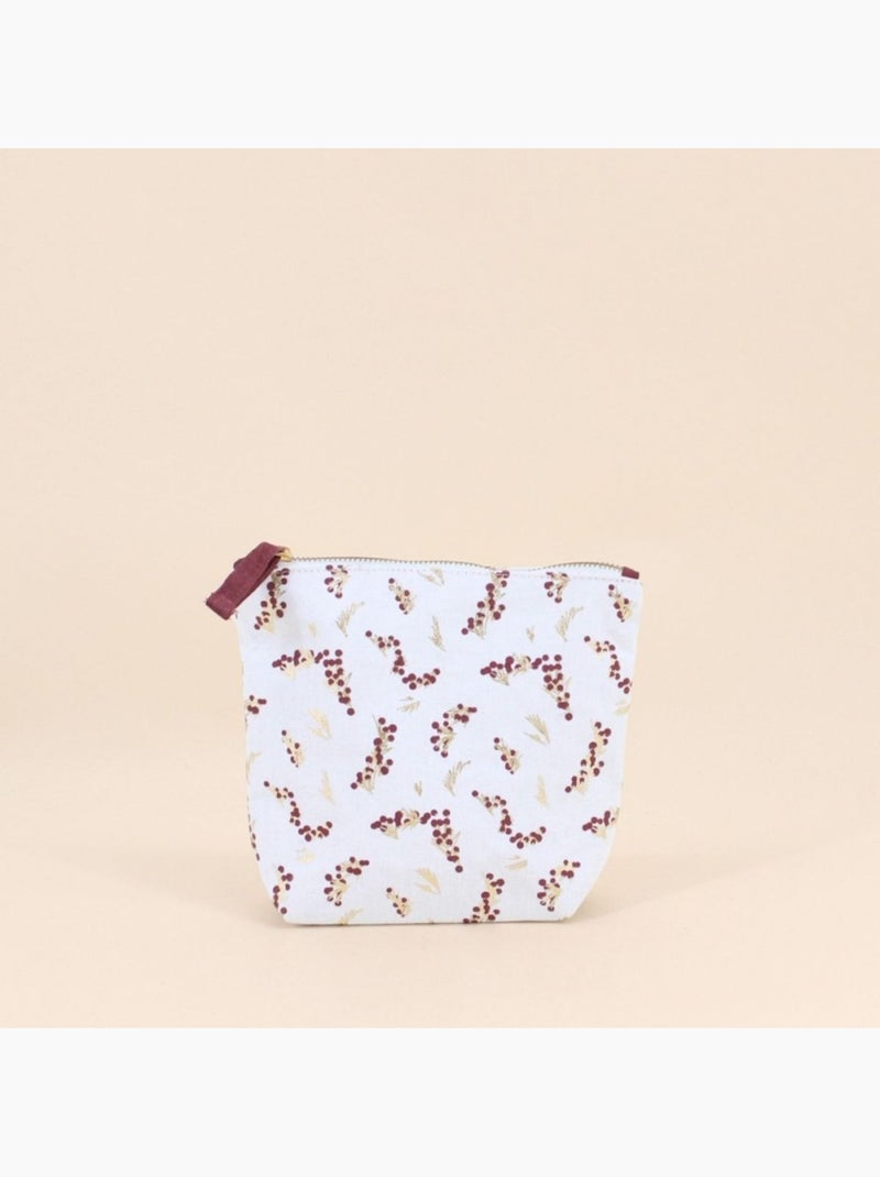 Trousse à maquillage motifs fleuris 21x17cm Beige - Kiabi