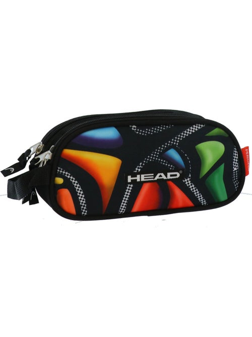 Trousse à stylos néoprène zippée 3 compartiments Head - Kiabi