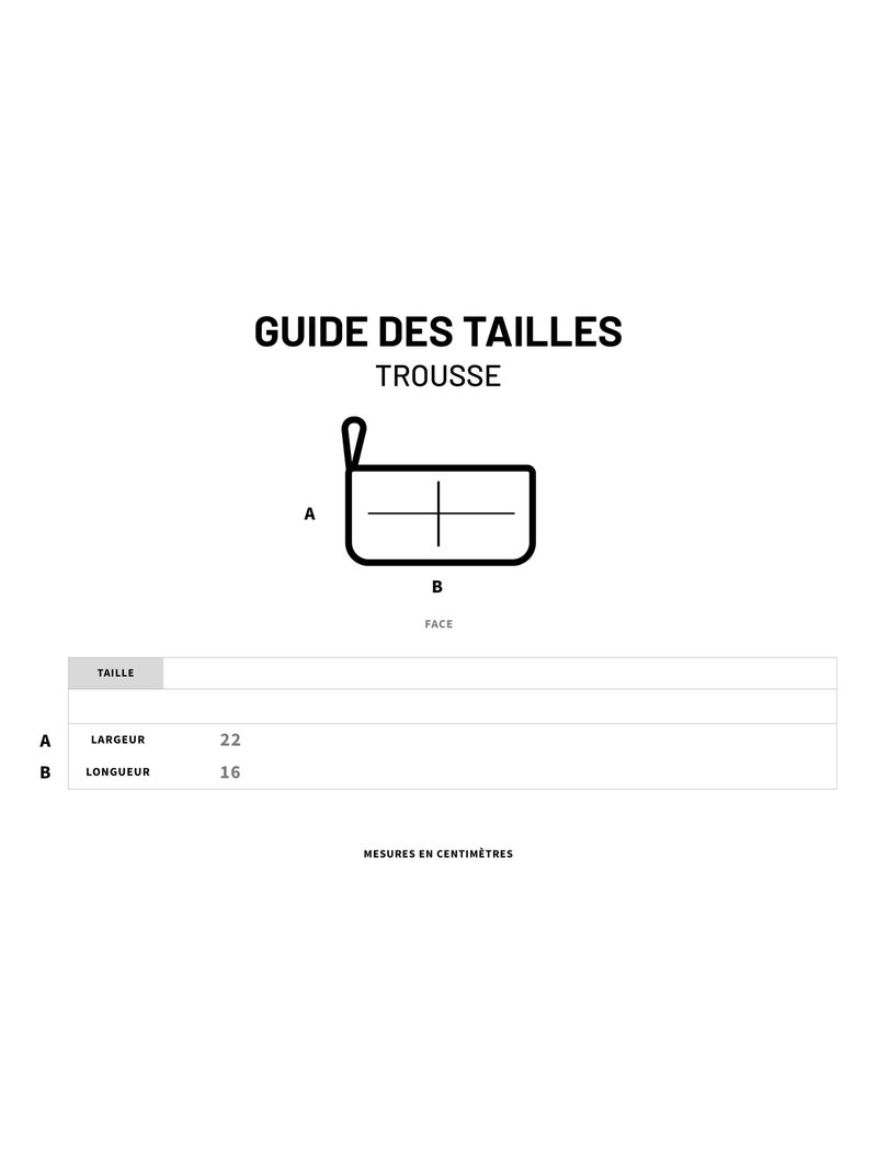Trousse ALLEZ BISOUS Beige - Kiabi