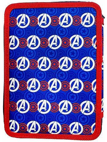 Trousse 'avengers' – garnie must captain america fight 2 compartiments – 21 cm