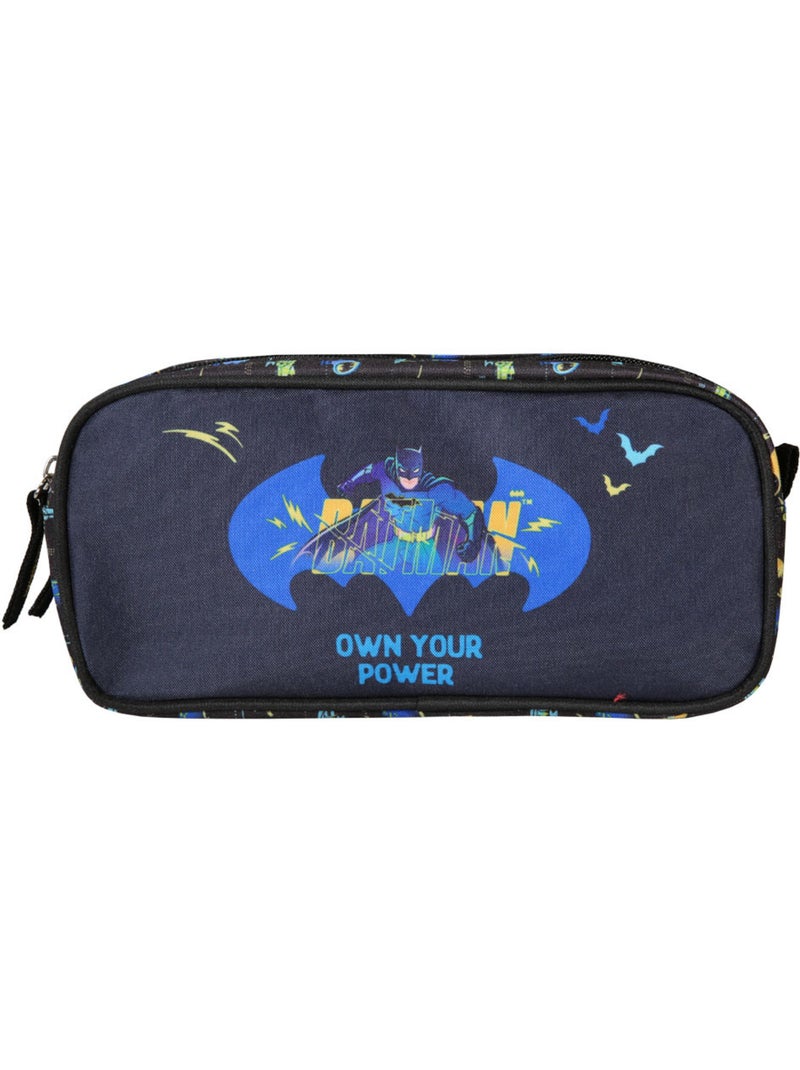 Trousse 'batman' – rectangulaire dc comics 2 compartiments – 22 cm Multicolore - Kiabi