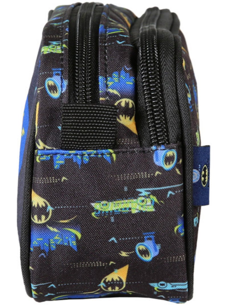 Trousse 'batman' – rectangulaire dc comics 2 compartiments – 22 cm Multicolore - Kiabi
