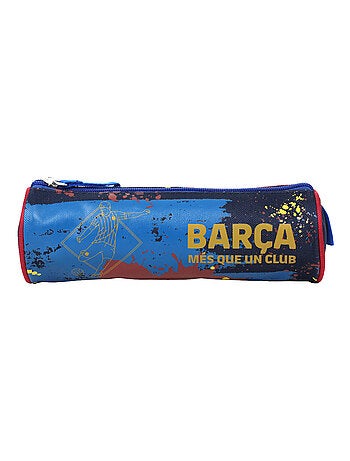 Trousse bleue en toile FC Barcelone