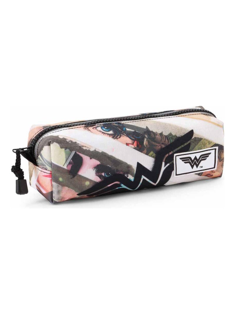 Trousse Carré - DC Comics Wonder Woman Collage - Brun - Taille Unique Marron - Kiabi