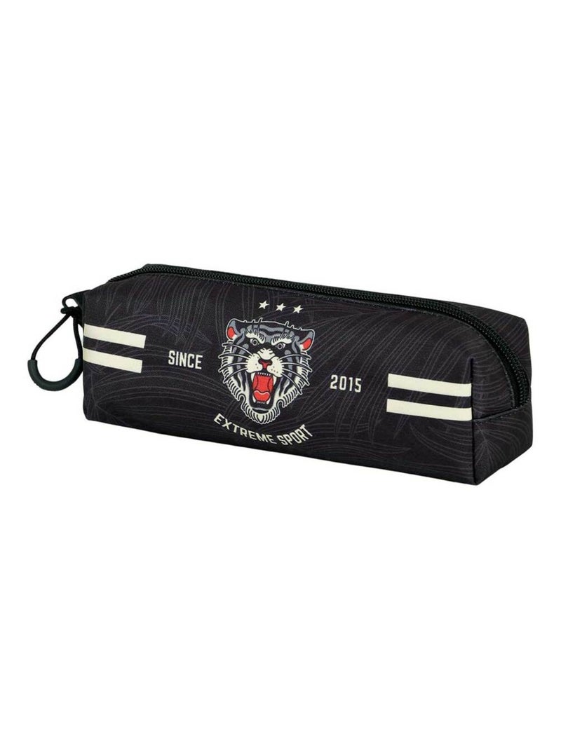 Tablier De Cuisine Imprimé Coq Et Poules Noir - Avec 2 Poches, Taille Unique Réglable