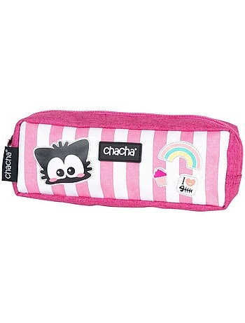 Trousse chacha en tissu avec fermeture éclair 22 x 8 x 5 cm