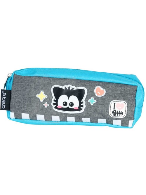 Trousse chacha en tissu avec fermeture éclair 22 x 8 x 5 cm - Kiabi