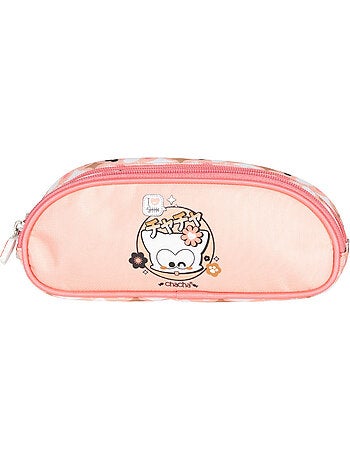 Trousse chacha haricot double-zip tissu imprimé