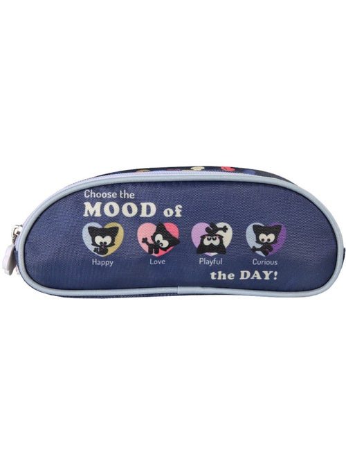 Trousse 'Chien et Chat' – Chacha haricot 2 compartiments – 22 cm - Kiabi
