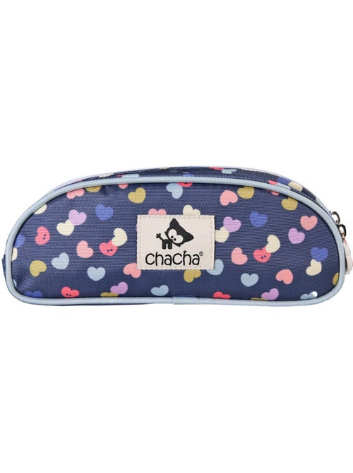 Trousse 'Chien et Chat' – Chacha haricot 2 compartiments – 22 cm - Kiabi