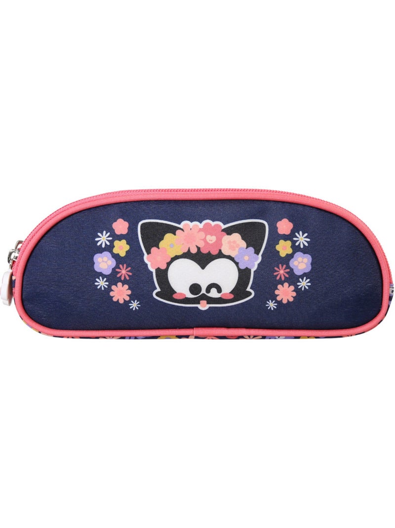 Trousse 'chien et chat' – chacha haricot 2 compartiments – 22 cm Bleu Rose - Kiabi