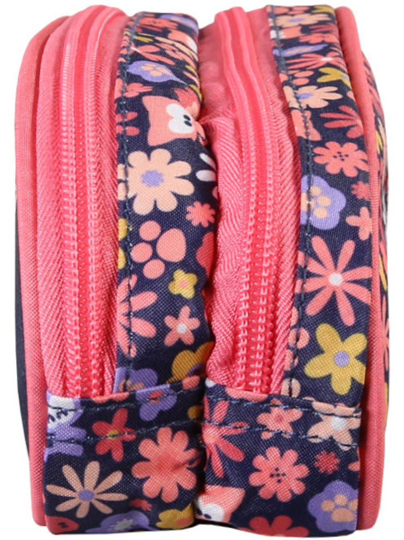 Trousse 'chien et chat' – chacha haricot 2 compartiments – 22 cm Bleu Rose - Kiabi