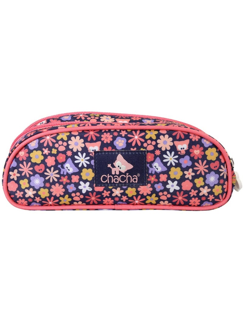 Trousse 'chien et chat' – chacha haricot 2 compartiments – 22 cm Bleu Rose - Kiabi