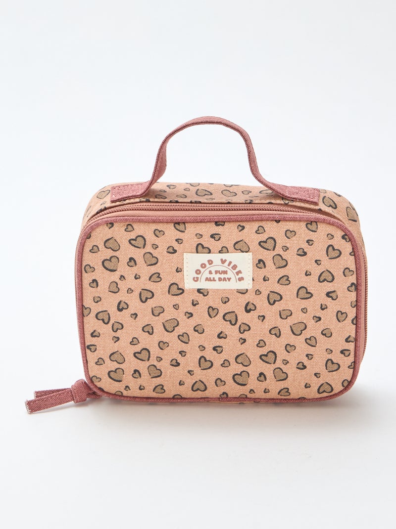 Trousse cœurs Rose - Kiabi