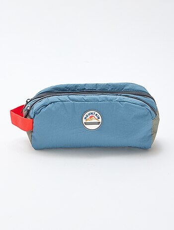 Trousse color bloc double compartiment