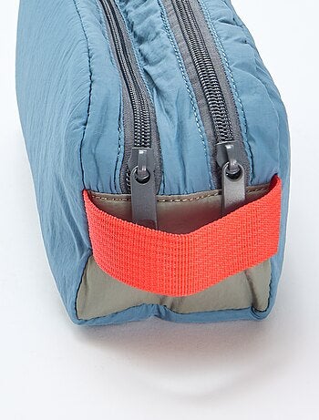 Trousse color bloc double compartiment