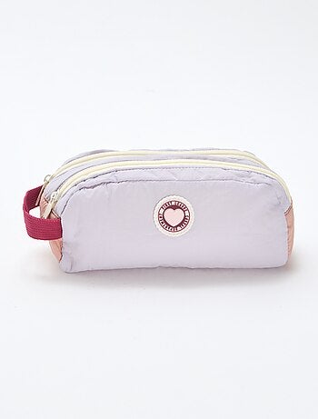 Trousse color bloc double compartiment