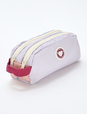 Trousse color bloc double compartiment
