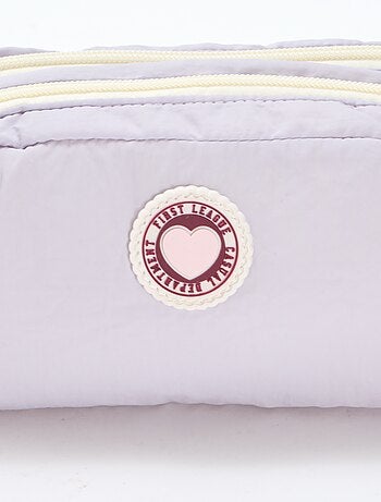 Trousse color bloc double compartiment