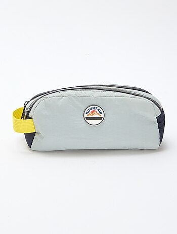 Trousse color bloc double compartiment