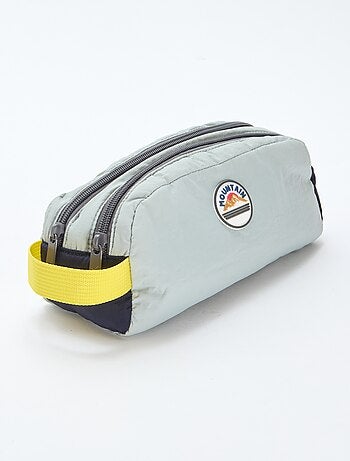Trousse color bloc double compartiment