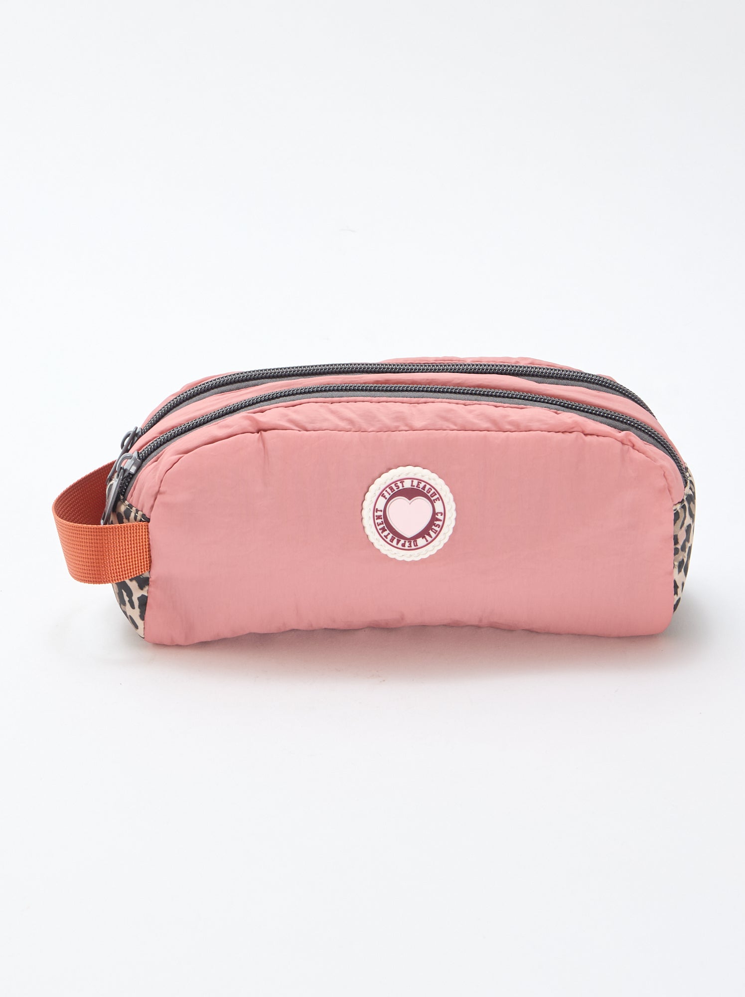 Trousse color bloc double compartiment