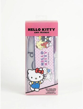 Trousse complète Hello Kitty avec crayons et règle