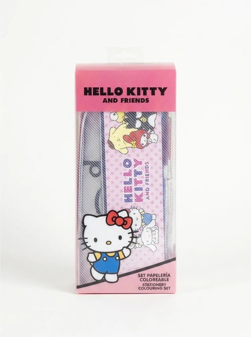 Trousse complète Hello Kitty avec crayons et règle - Kiabi