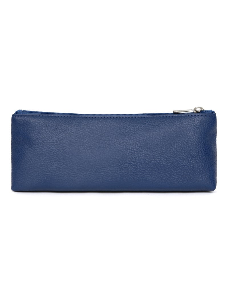 Trousse  Cuir CONFORT Bleu - Kiabi