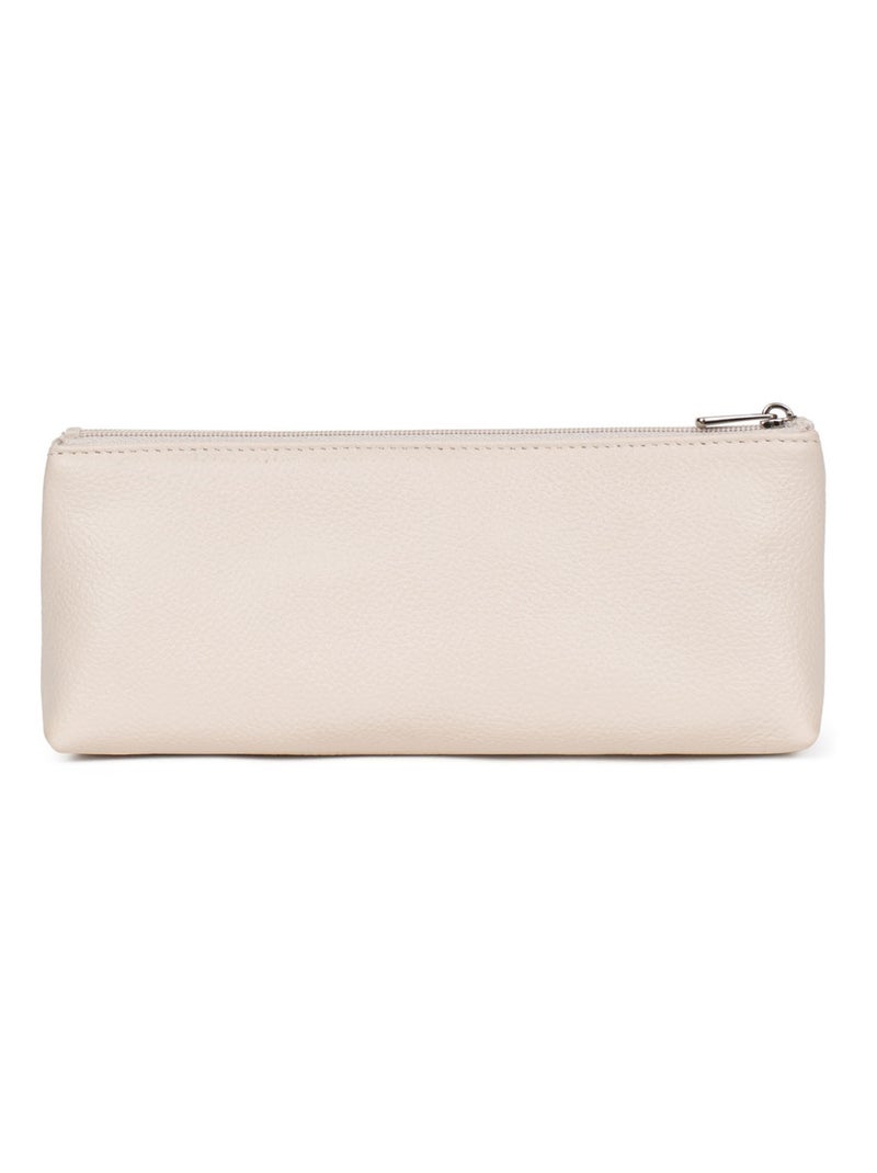 Trousse  cuir confort hexagona Ivoire - Kiabi