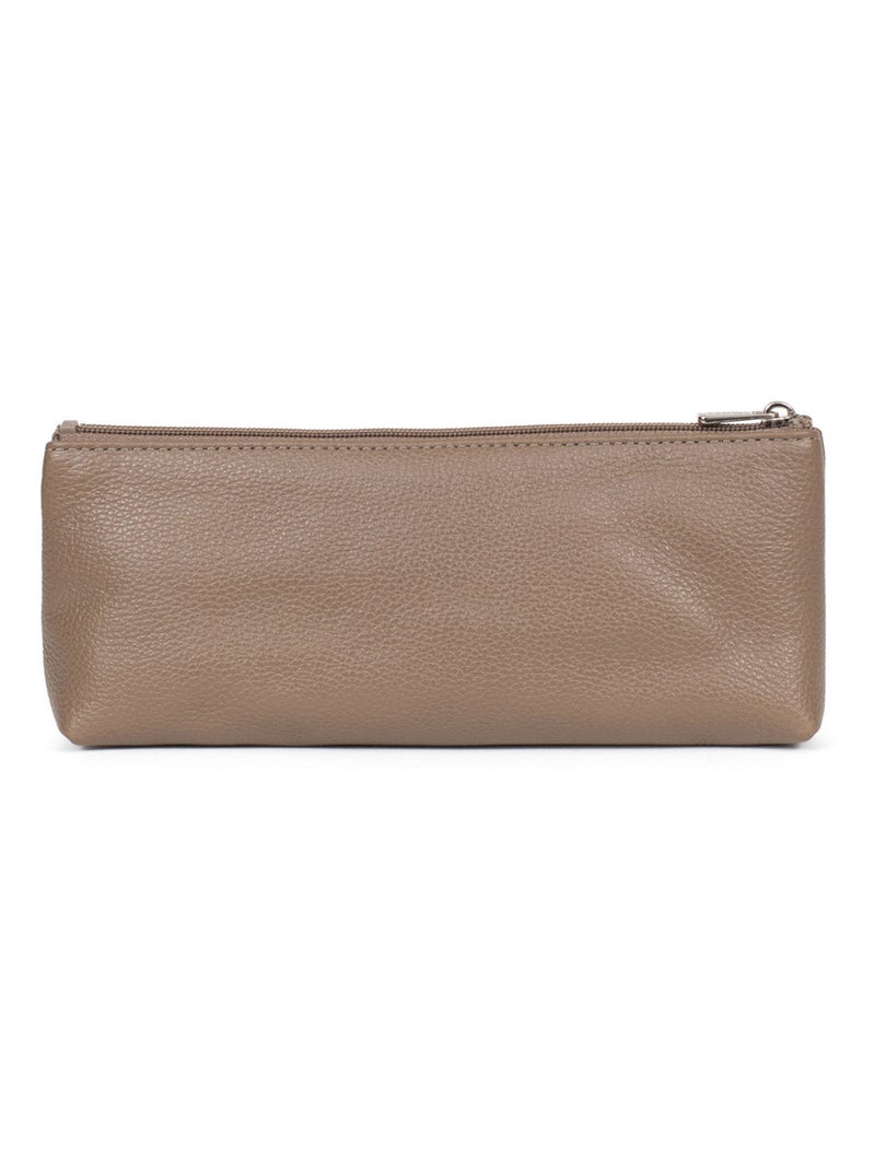 Trousse  Cuir CONFORT Marron glacé - Kiabi