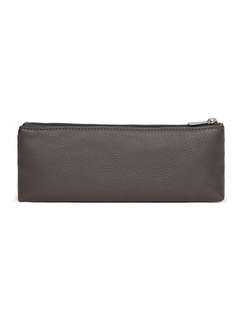 Trousse  Cuir CONFORT Taupe - Kiabi