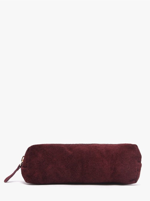 Trousse cuir milano cuir de vachette - Kiabi