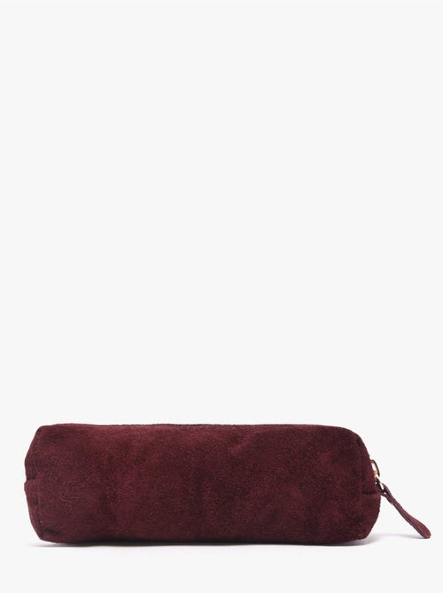 Trousse cuir milano cuir de vachette - Kiabi