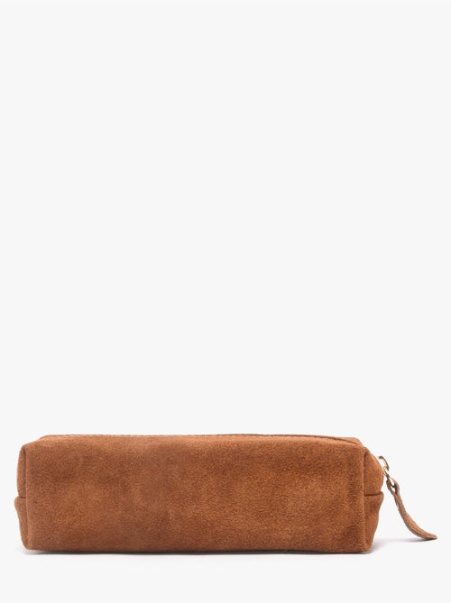 Trousse cuir milano cuir de vachette - Kiabi